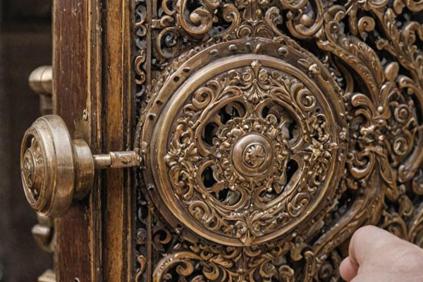 Antique brass hardware restoration